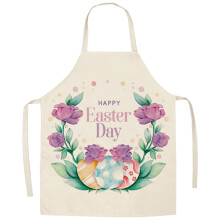 Tablier de Pâques (1 pièce) – Tablier imperméable avec bavoir et motif lapin mignon pour femme, idéal pour la cuisine, le barbecue, la
