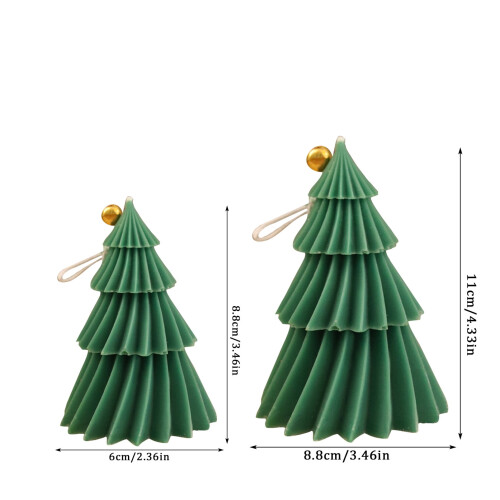 Vela aromática con aroma a árbol de Navidad verde M 1