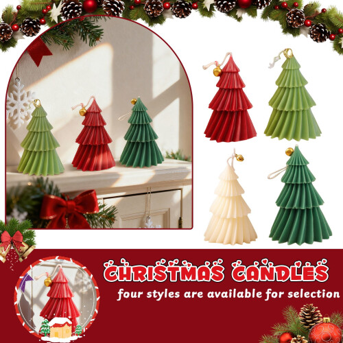 Bougie parfumée sapin de Noël vert menthe M 1