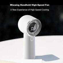 Mini Ventilatore Portatile a Mano con 100 Velocità, Ricaricabile tramite USB, 150*63*60mm Bianco