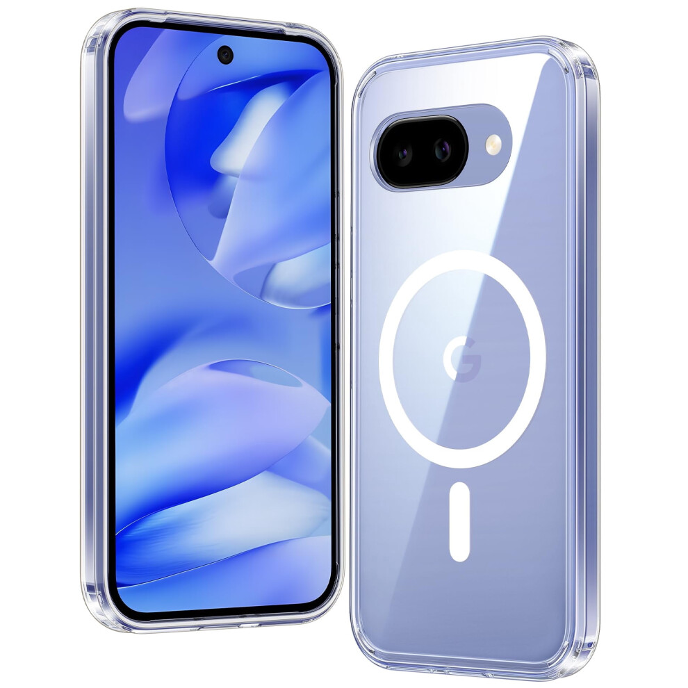 Magnetic Military-Grade Drop Protection Case For Google Pixel 9A Â Rugged, Shockproof, Anti-Yellowing Clear Bumper (Compatible With Pixel 9A) 9405492932487