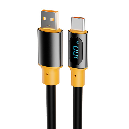 Καλώδιο φόρτισης USB σε USB C PD100W για γρήγορη φόρτιση, καλώδιο δεδομένων με ψηφιακή