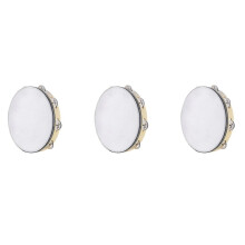 3X Tambourine for Adults 10 Inch Hand Held Drum Bell Metal Jingles Percussion Gift Musical Educational Instrument