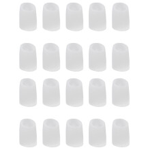 20pcs Gel Tube Finger Toe Sleeve Protectors Foot Feet Cushion Hammer Pad L L