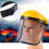 Face Shield for Grinding and Landscaping Clear 3