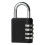 Niriyo Black 4-Digit Combination Padlock – Resettable Code, Compatible with School Lockers, Gym, Travel & Toolbox 2