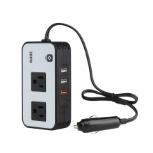 Inversor de energia para carro com portas USB, 12V para 110V