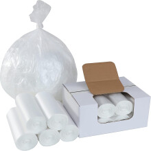 Sacs poubelle transparents 91 x 152 cm (36 po x 60 po) 208 litres (55 gal) - 200 sacs par boîte