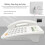 Office Desk Phone Corded with Call Display 6