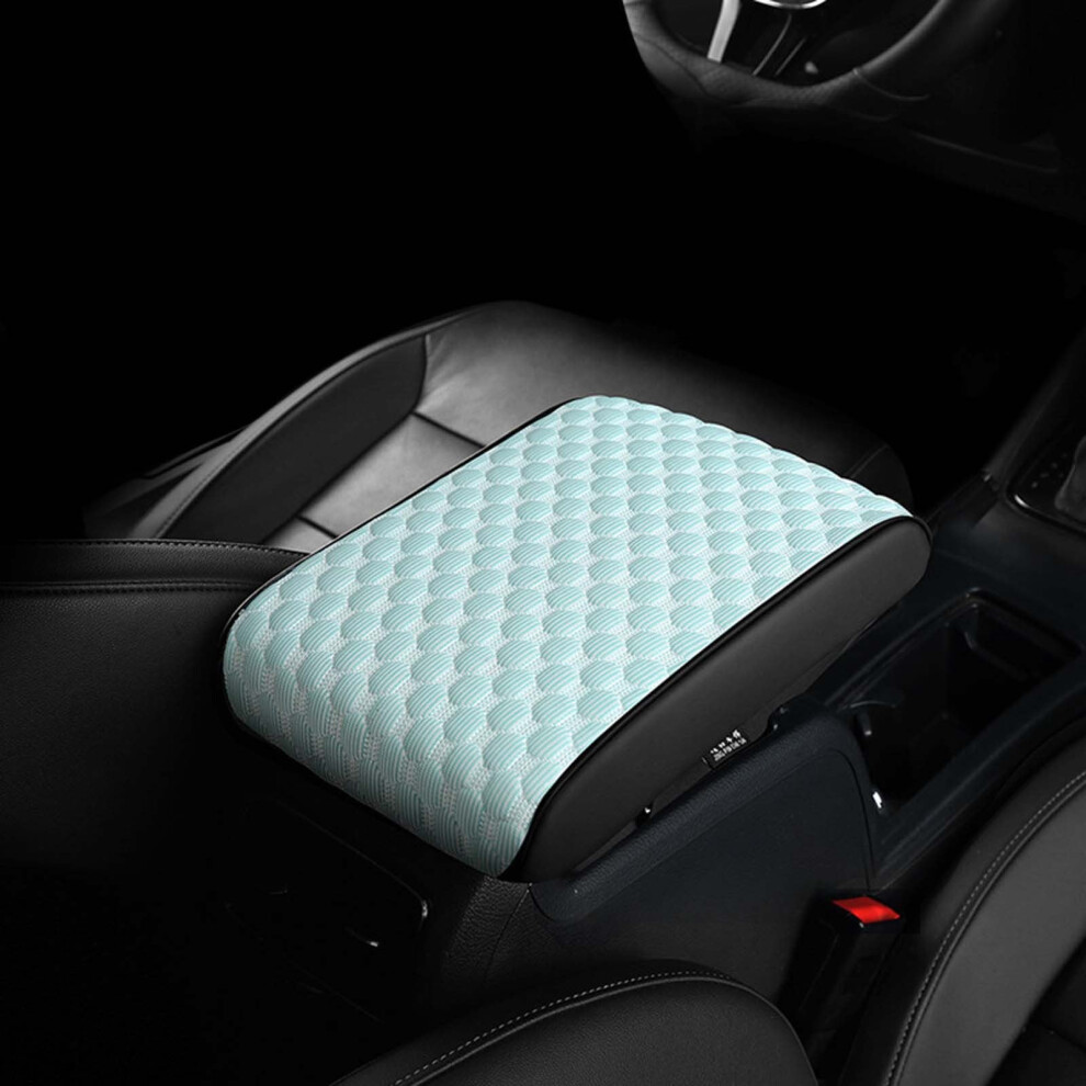 Memory Foam Car Armrest Cushion With Mesh Cover Â Compatible With Cars, Trucks & Suvs, No-Tool Install Red 9083649095058