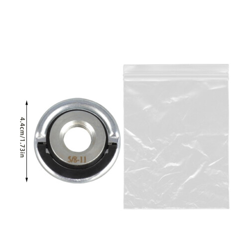 M14 5/8-11 Vinkelslip Låsmutter Snabbbyte Fästflänsmutter Dragringar Design Mutter för Metallbearbetning, A 2