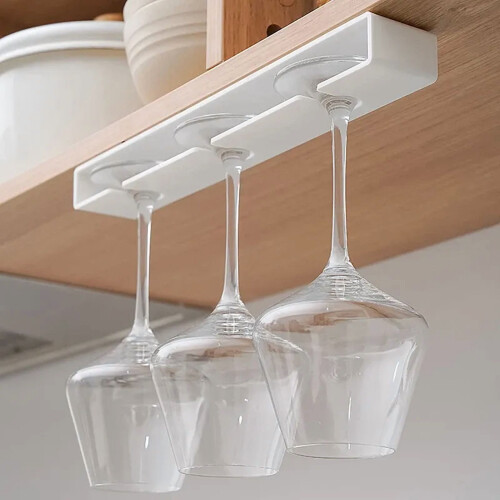 Wine Goblet Hanging Shelf-Mounted Drying Rack, Elegant Stemware Holders 2