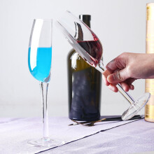 Verres à vin rouge demi-circulaires, en cristal de 140 ml, verres à vin portables, compatibles avec le champagne et le vin rouge.