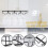 Glasställ för underskåp, svart metall, 2-pack 5