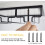 Glasställ för underskåp, svart metall, 2-pack 6