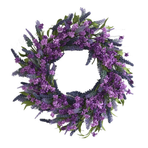 20" Artificial Pink Flower Wreath for Valentine's Day 1