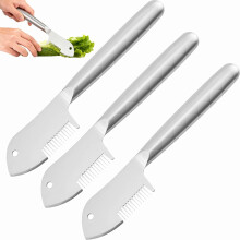 Éplucheur julienne en acier inoxydable – Trancheur de précision pour carottes, pommes de terre et fruits ; outil de cuisine rapide et facile