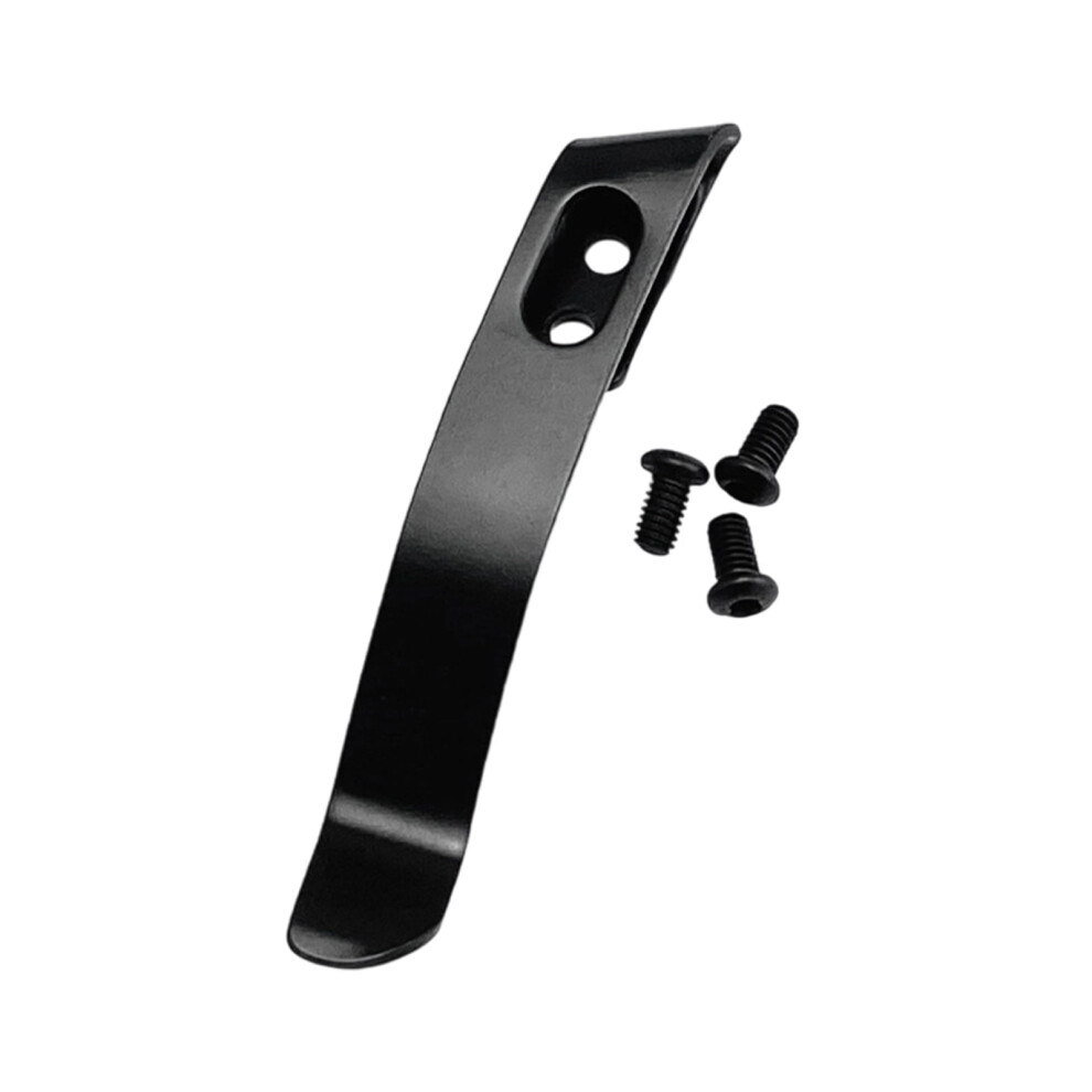 Stainless Steel Back Clip For Pocket Slicer Waist Clip Folding Cutter Handle Make Accessories Parts With 3Pcs Screw 9418476586453