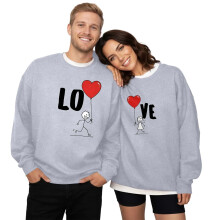 Valentijnssweatshirts en -tops voor dames, heren en stellen, casual bedrukte truien met lange mouwen en ronde hals, streetwear