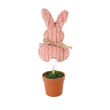 Mini topiaires en forme de lapin, décorations en buis artificiel en forme de cœur de 25 cm – Saint-Valentin et Pâques, convient à une