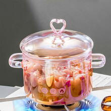 Marmite en verre borosilicate haute rĂ©sistance avec couvercle – Transparente, rĂ©sistante Ă la chaleur, compatible avec les plaques de cuisson Ă