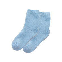 Extreme Warm Heavy Wool Socks for Men Women Thick Tube Hoop and Fluffy Towel Socks Autumn Winter Essential Blue