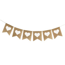 Bannière en forme de cœur, décoration de Saint-Valentin, ornement à suspendre avec corde pour la maison, la voiture, le sac à dos, cadeau de
