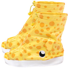 Surchaussures enfant jaunes, 1 paire, couvre-chaussures imperméables en plastique épais résistant