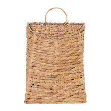Panier mural en rotin tressé à la main : osier PP imperméable avec structure en métal pour jardins/terrasses, rangement bohème et présentation