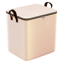 Très grand bac de rangement avec couvercle et fermeture éclair – Organisateur anti-poussière pour chambre, placard, vestiaire, déménagement