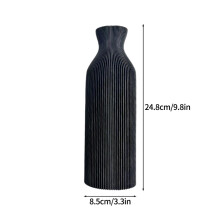 Vase à fleurs minimaliste moderne, imprimé en 3D, décoratif pour salon ou table, design esthétique.