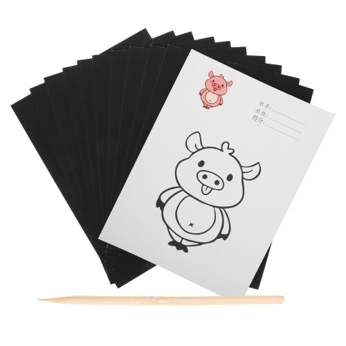 Scratch Drawing Paper for Kids 100 Sheets
