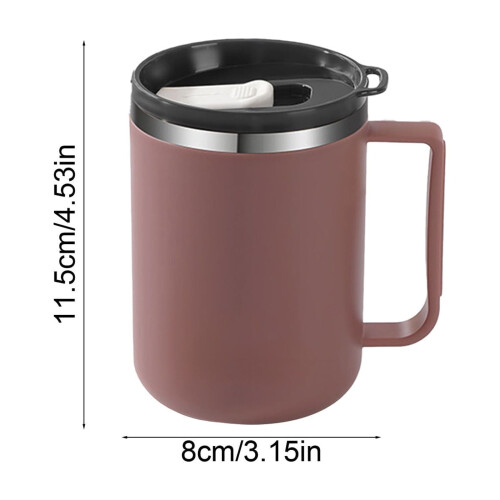 Karymi Stainless Steel Coffee Cup 430ml Leak-Proof 2
