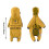 Impermeable amarillo con capucha para perros medianos. 3