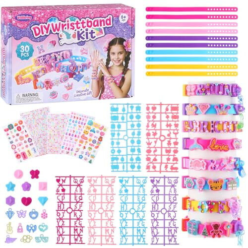 Børne DIY armbåndssæt til alderen 6-12 år med vedhæng