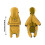 Impermeable amarillo con capucha para perros medianos. 4