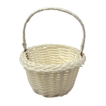 Panier de rangement tressé miniature 8 x 5 cm, panier fleuri pour demoiselle d'honneur, panier textile tissé à la main, idéal pour la décoration