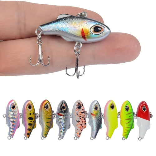 2 τεμάχια Winter Wobbler Sinking Crankbaits, 1.38", 5g, ABS – για λαβράκι, γατόψαρο, πέστροφα, σολομό, 1