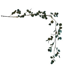 Guirlanda de 1,8 m de Videira de Oliveira Cintilante com Luzes de Fada, Folhagem Artificial para Decoração de Natal e Primavera, Funciona a Pilhas,