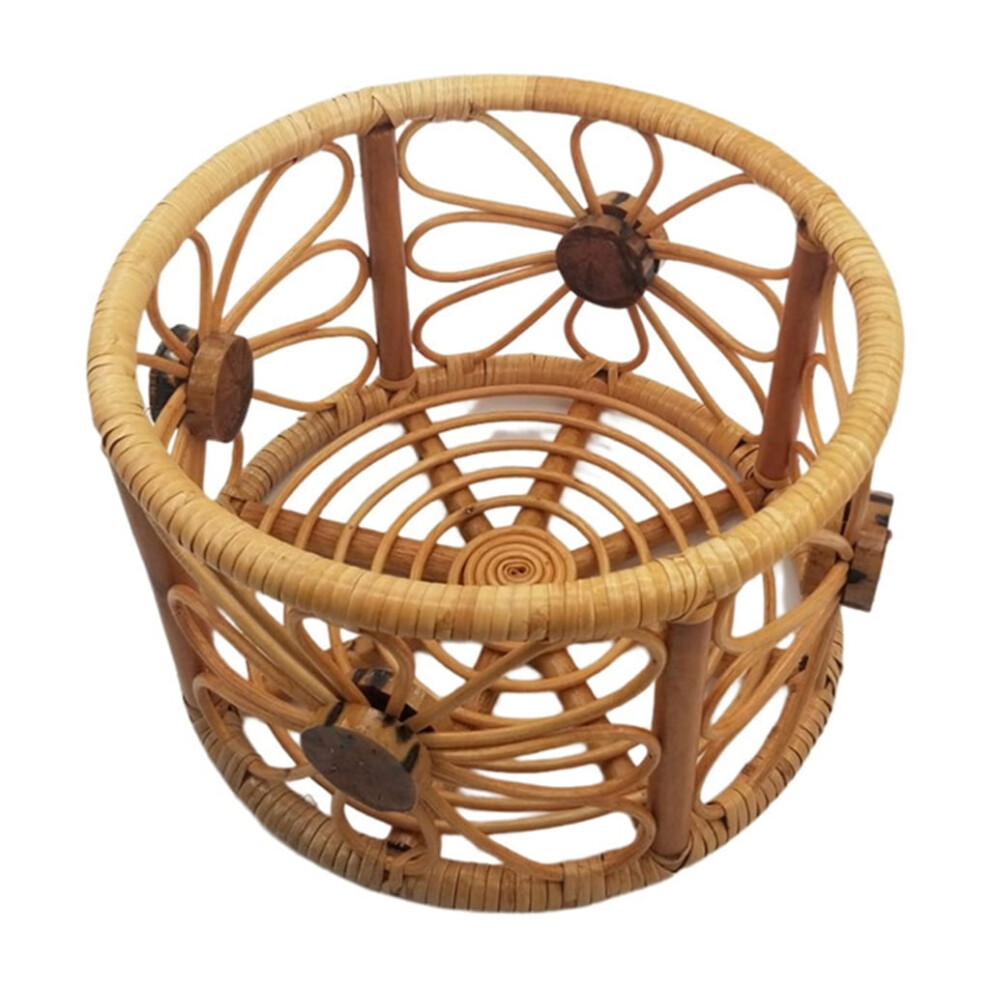 Vintage Rattan Basket Chair Baby Bed Photography Props For Newborns Boys Girls 9402001089649