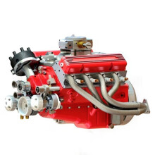 Buildable For Cison V8 Engine Model Kit for STEM Projects Featuring Small Block V8 Replica in 1 6 Scale for Adult Hobbyists