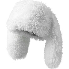 Furry Beanie Bunny Ears Hat Fluffy Warm Hat Plush Slouchy Beanies for Indoor and Outdoor