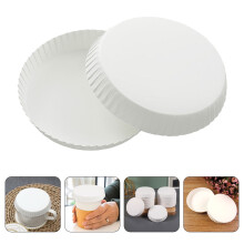 Minkissy 100Pcs Dustproof Paper Drink Covers for Glasses in Coffee Bars and Hotels