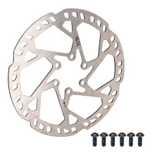 140/160/180/203/220mm Stainless Steels Disc Brake Rotor with Screws Bicycles Disc Brake Rotor for Road Bike, Mountain Bike