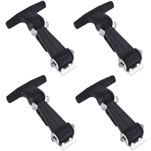 Flexibele rubberen sluiting met T-handgreep, 4 stuks