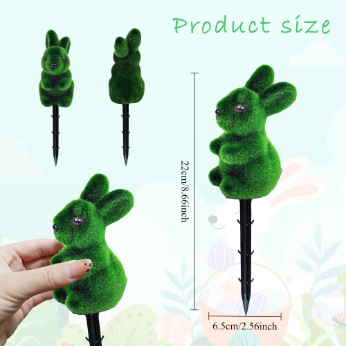 Διακόσμηση Κήπου Bunny με Στήθος από Βρύα 22x6.5εκ. 2