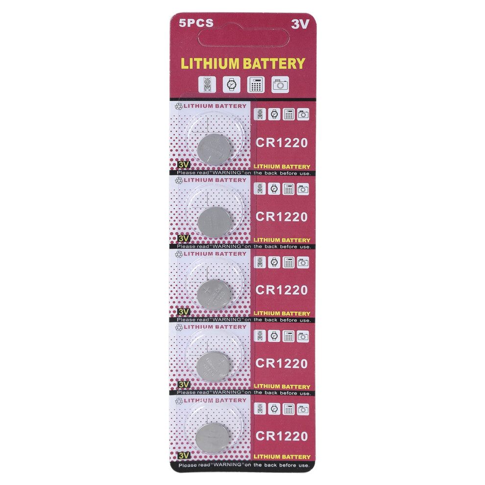 Multipacks Cr1220 Lithium Button Cells, 3V Power Sources Cr1220 3V Lithium Coin For Electronic Devices Gadgets 9402001086983