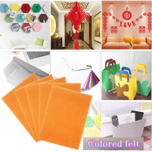 Orange Felt Squares - 1PCS Soft Felt Squares, 8x12 A4, 1.5mm, For Sewing, Patchwork, Decoration, Embroidering, DIY Craft