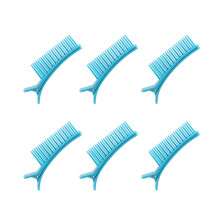 6 Pieces Strong Grip Hair Clip Textured Grip Design for Efficient Hair Cutting Coloring Sectioning and Styling Tool