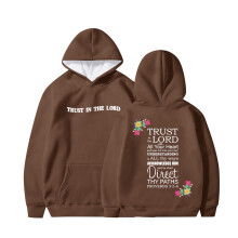 Hoodies,Kids Cute Print Long Sleeve Hoodie Loose Fit Casual Pullover for Boys and Girls,Boys Hoodies,Z02 Brown,9-10 Years
